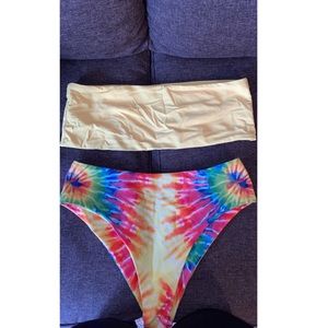 Tie dye swim suit!